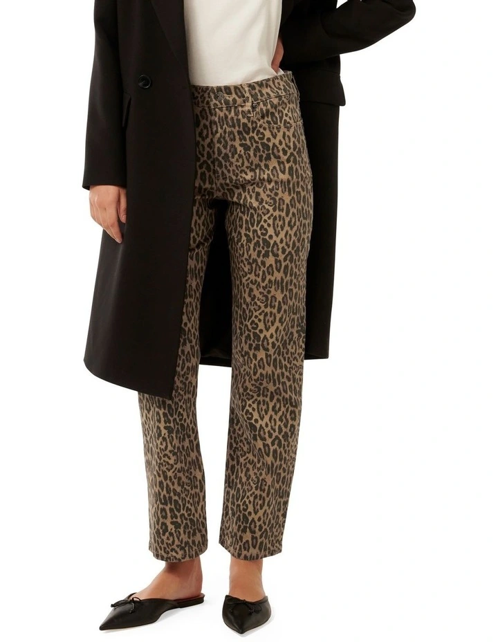 Niki Ankle Straight Leg Jeans in Multi image 1