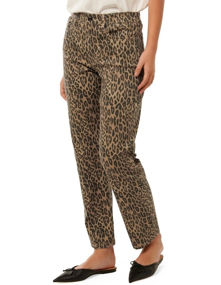 Niki Ankle Straight Leg Jeans in Multi image 3