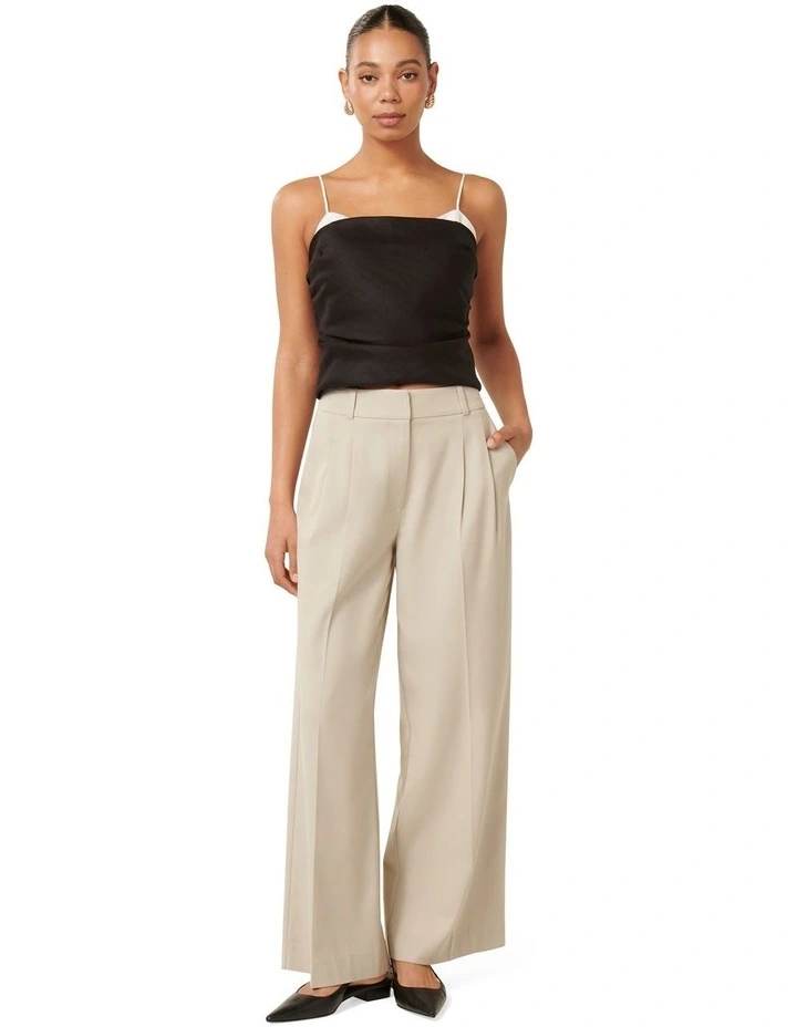 Lily Layered Cami Top in Black/White image 5