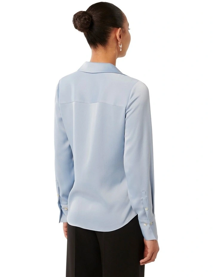 Fiona Textured Shirt in Blue image 2