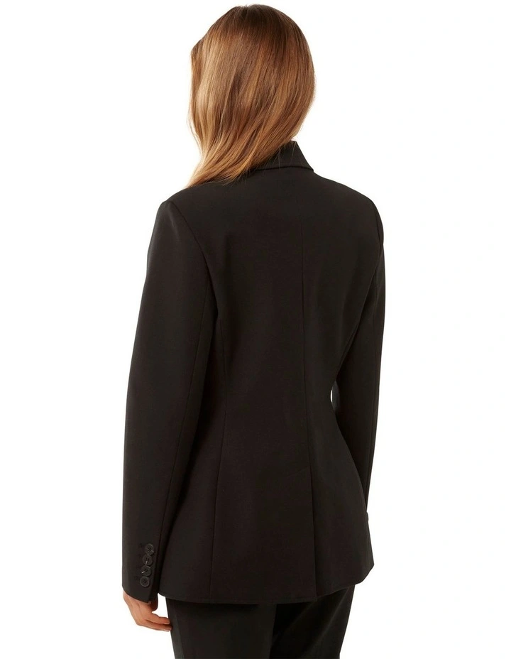 Kimberly Sculpted Blazer in Black image 2