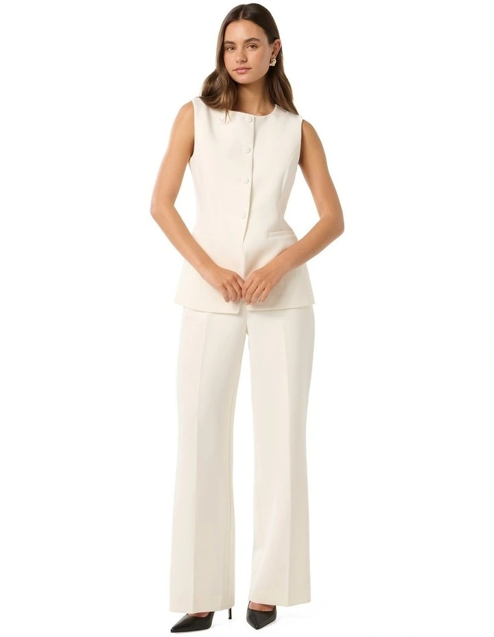 Pyper Tall Straight Leg Pants in White image 5