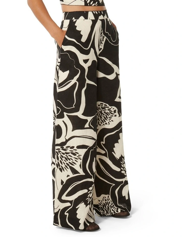 Ebony Linen Wide Leg Pants in Dunstan Co-ord image 3