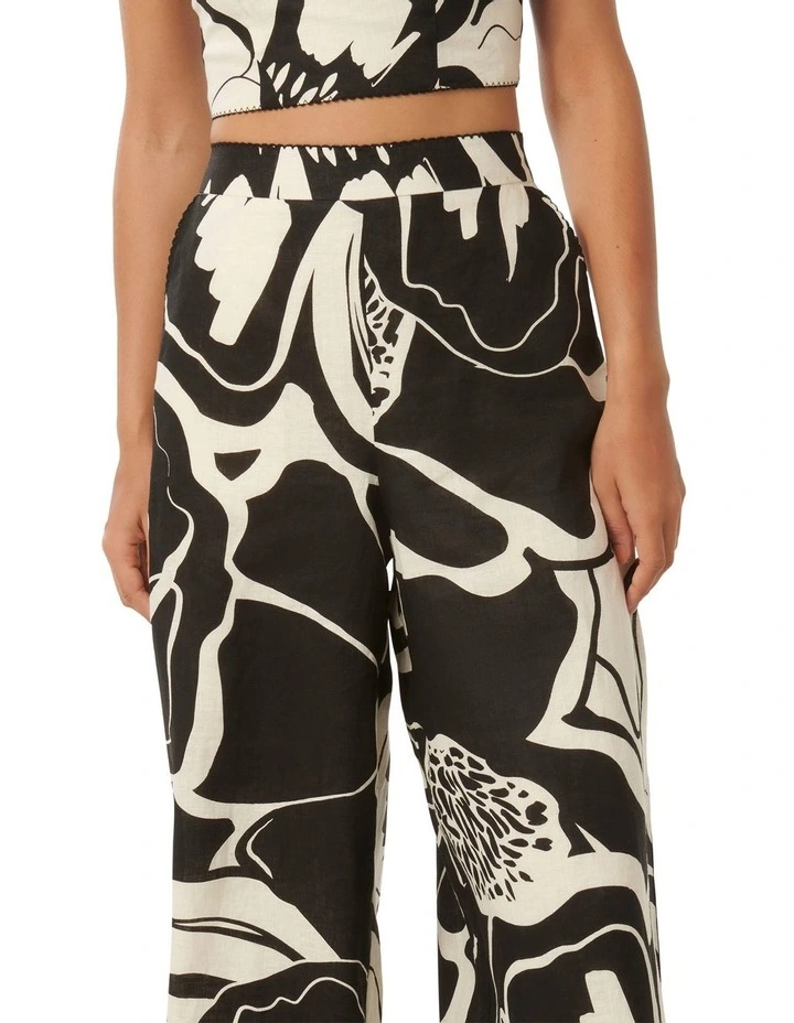 Ebony Linen Wide Leg Pants in Dunstan Co-ord image 4