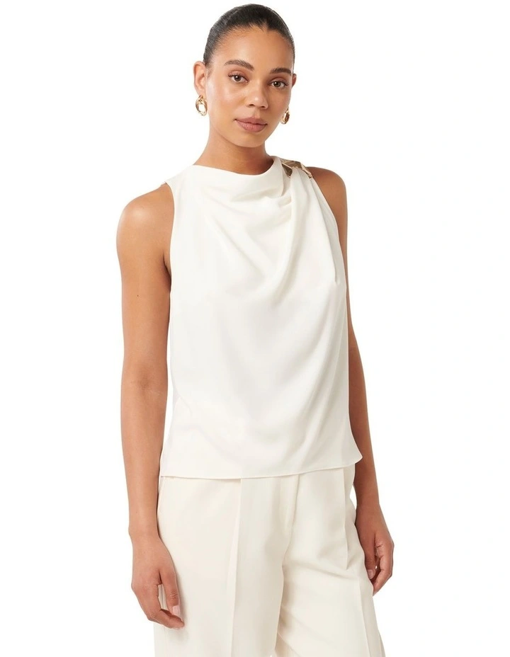 Dawn Hardware Tank Top in Ivory image 3
