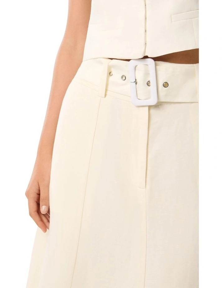 Brooklyn Maxi Skirt in White image 4