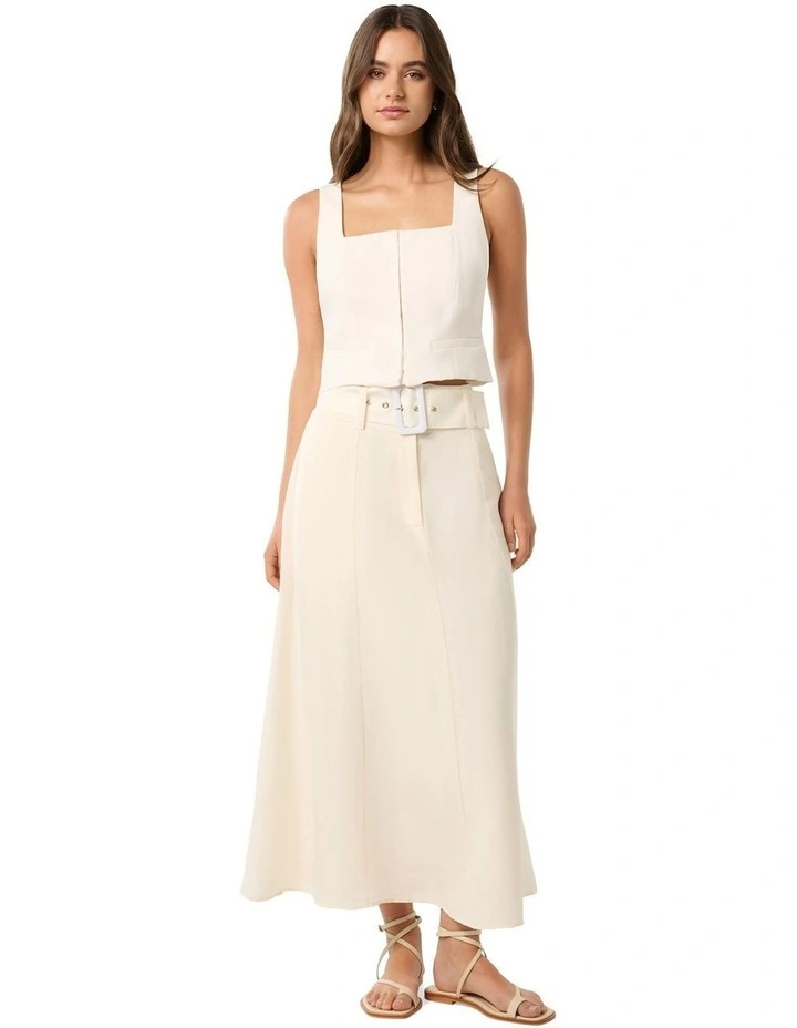 Brooklyn Maxi Skirt in White image 5