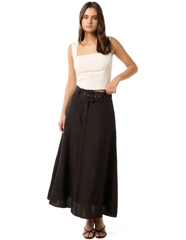 Brooklyn Maxi Skirt in Black image 5