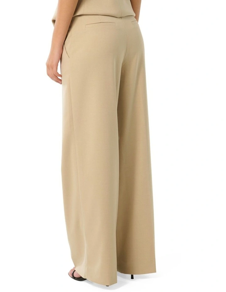 Freya High Waist Wide Leg Pants in Cream image 2