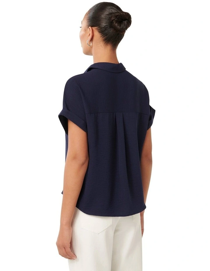Sawyer Short Sleeves Shirt in Navy image 2