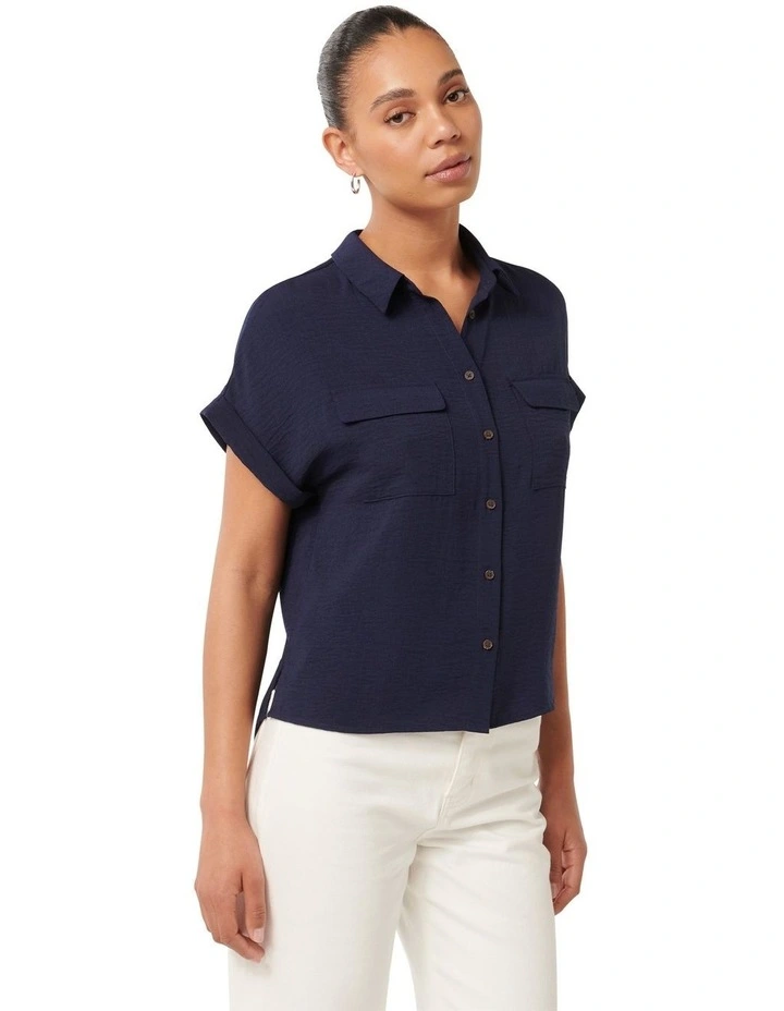 Sawyer Short Sleeves Shirt in Navy image 3