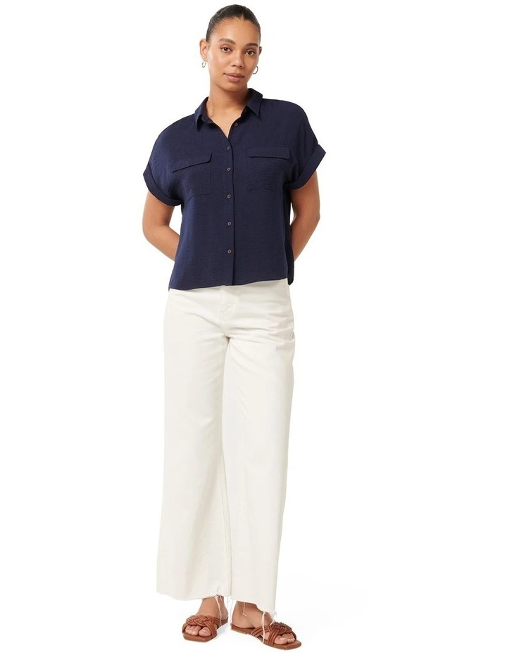 Sawyer Short Sleeves Shirt in Navy image 5