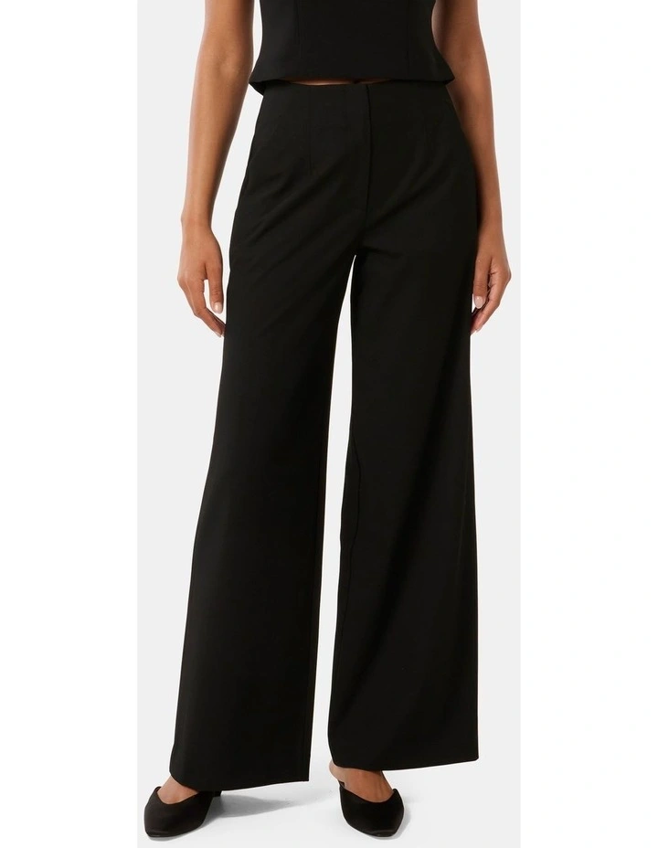 Finley High Waist Wide Leg Pants in Black image 1
