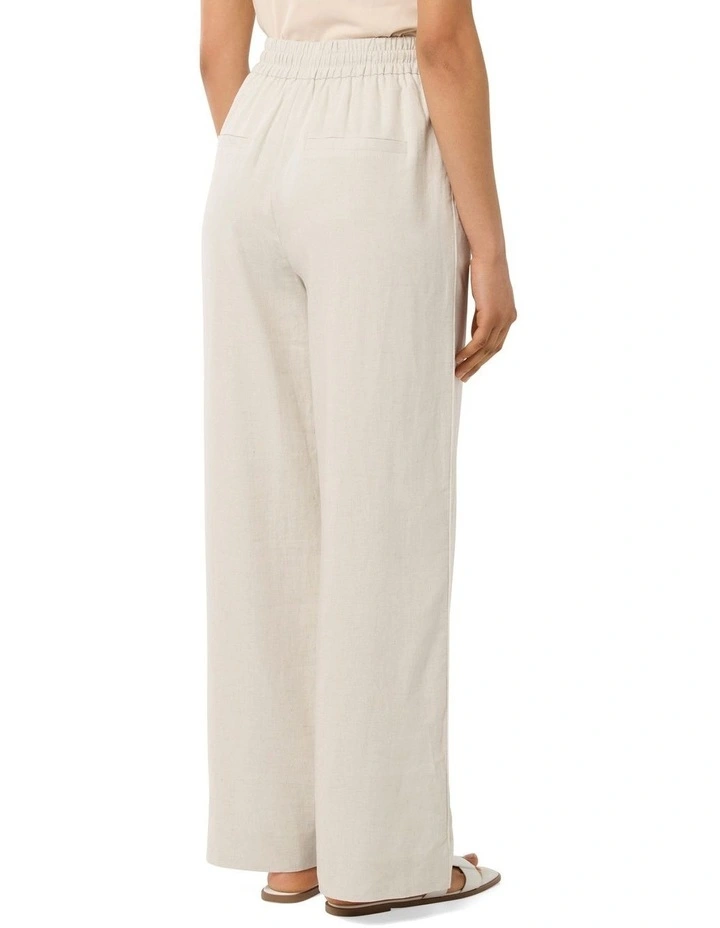 Phoebe Linen Pants in White image 2