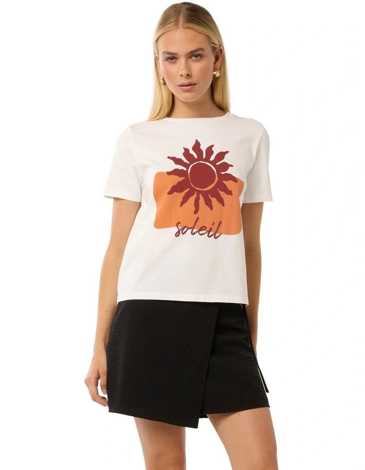 Sarah Graphic T-Shirt in White image 1