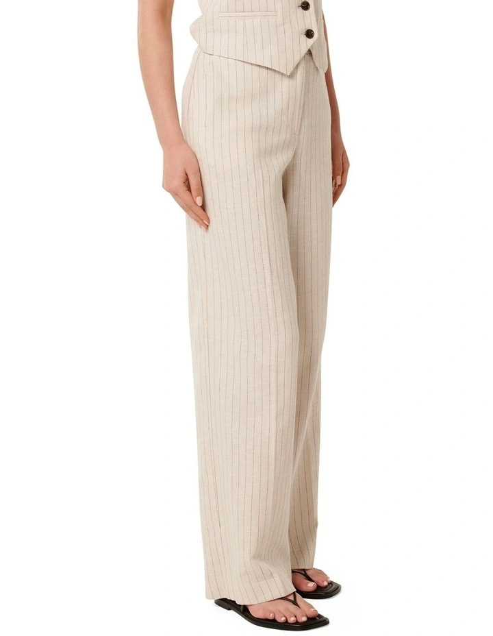 Blake Wide Leg Pants in Pinstripe Suit image 3