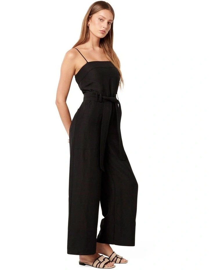 Rosa Utility Strappy Jumpsuit in Black image 3