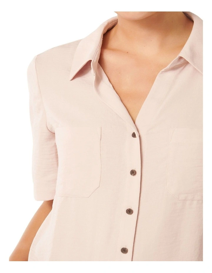 Esther Short Sleeves Shirt in Pink image 4