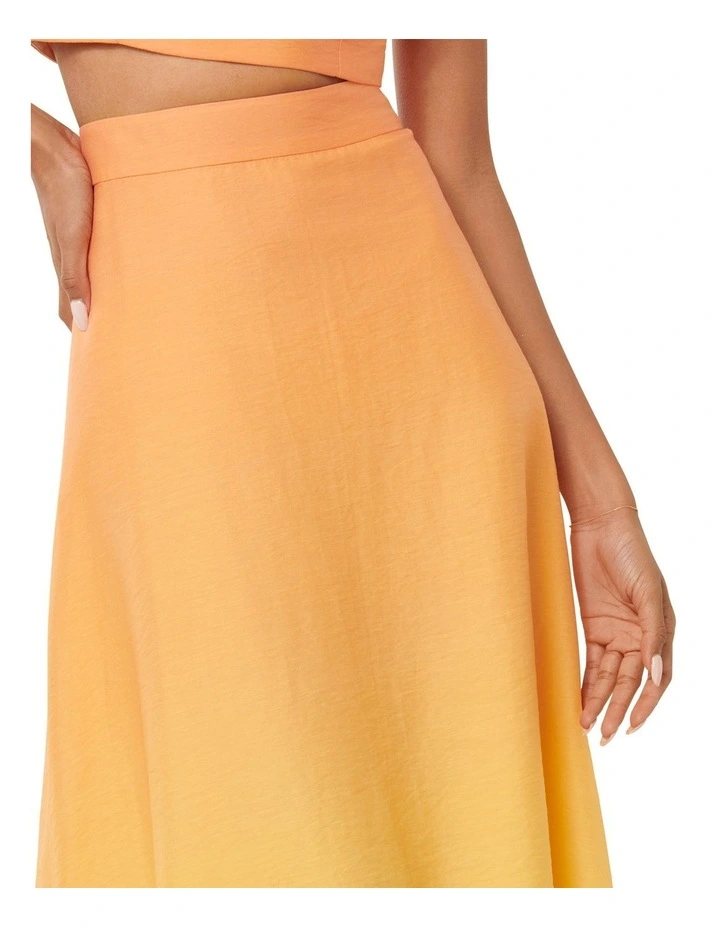 Celeste Formal Midi Skirt in Orange image 4