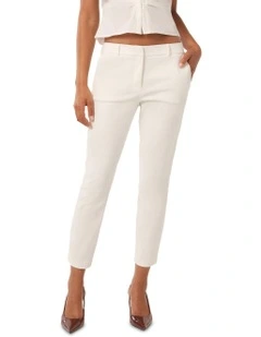 Grace 7/8th Slim Pants in White