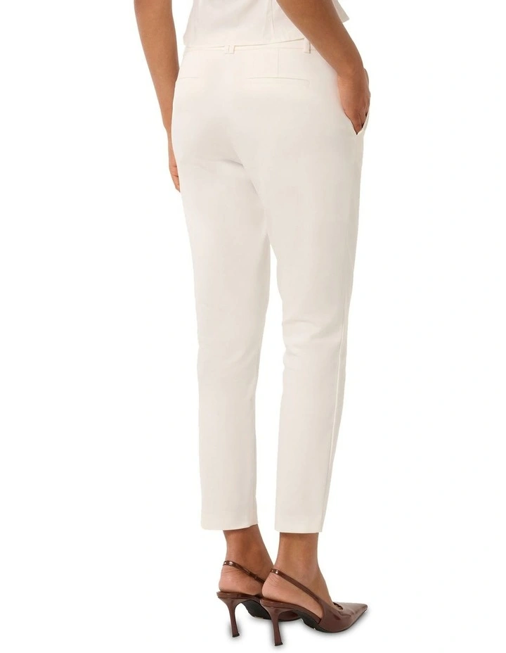 Grace 7/8th Slim Pants in White image 2