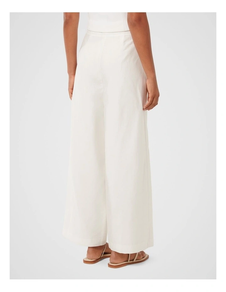 Harriet Wide Leg Pants in White image 2