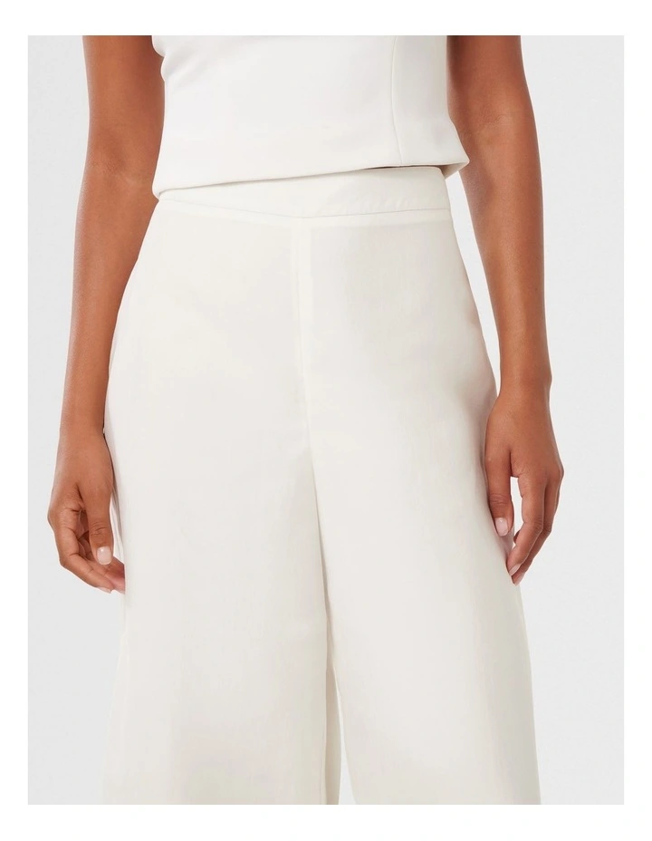 Harriet Wide Leg Pants in White image 4