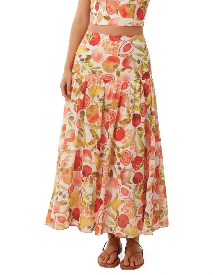 Flore Midi Skirt in Multi image 1