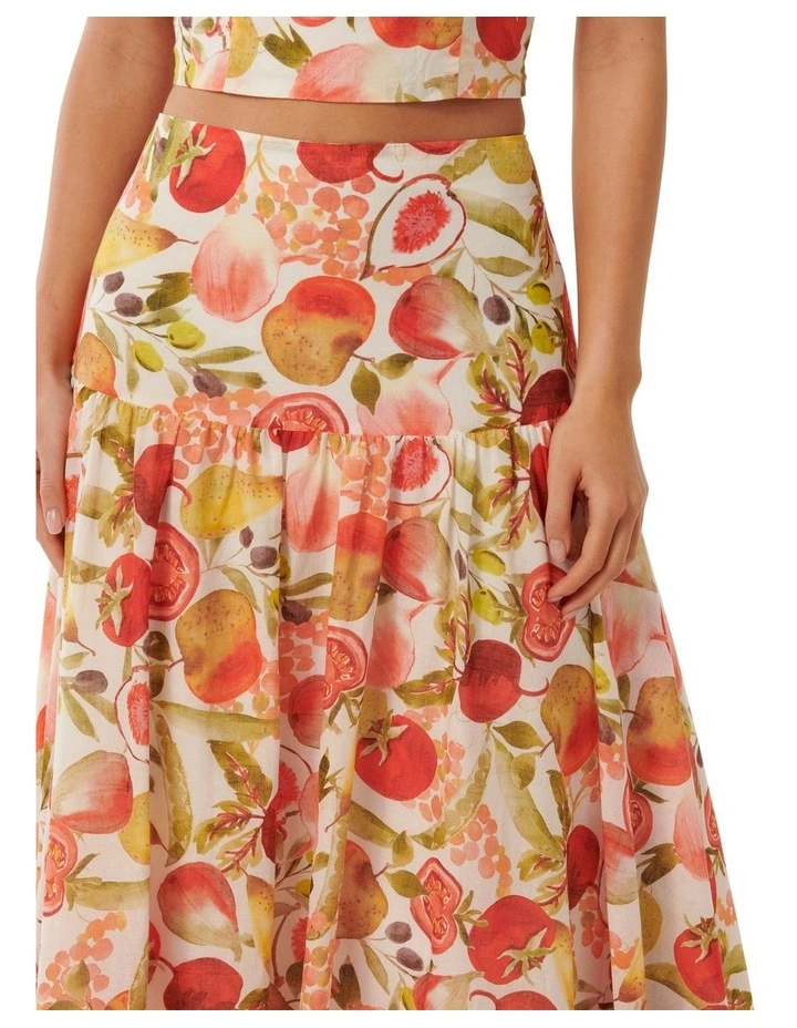 Flore Midi Skirt in Multi image 4