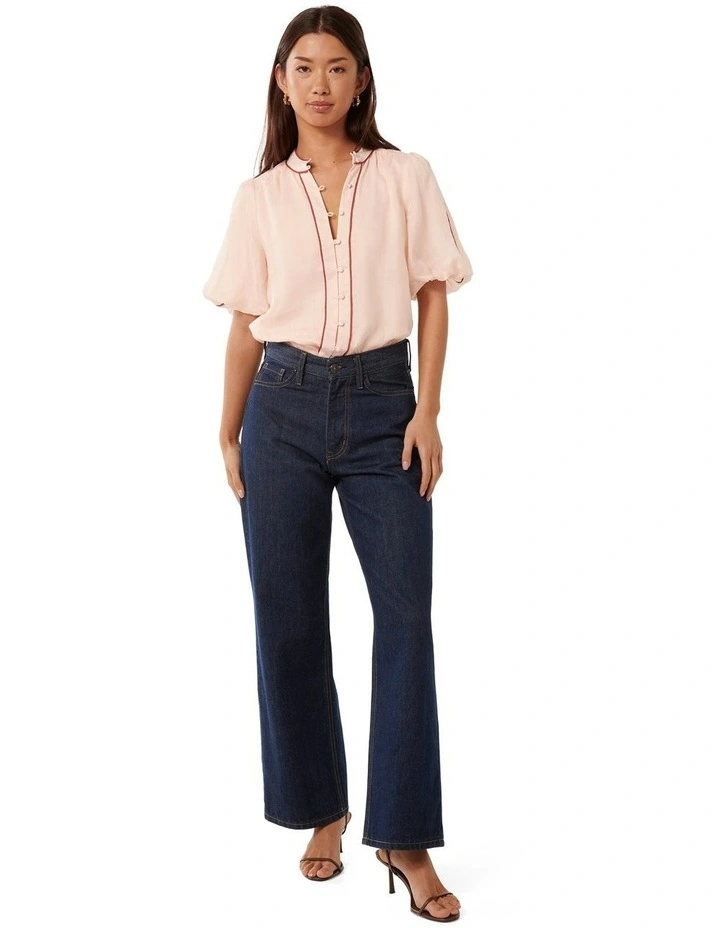 Perry Piping Blouse in Pink image 5
