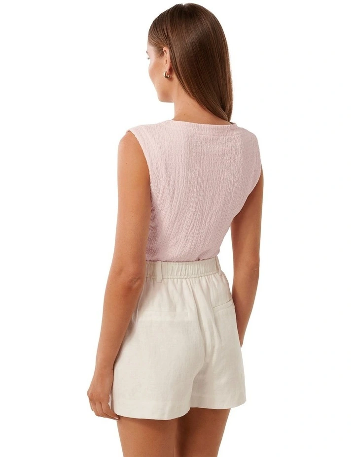 Hazel Textured Tank Top in Pink image 2