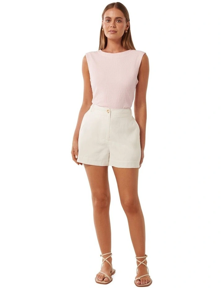 Hazel Textured Tank Top in Pink image 5