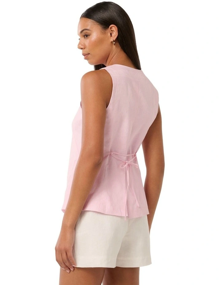 Clementine Soft Vest in Pink image 2