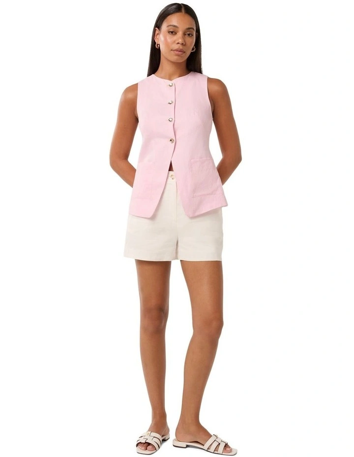 Clementine Soft Vest in Pink image 5
