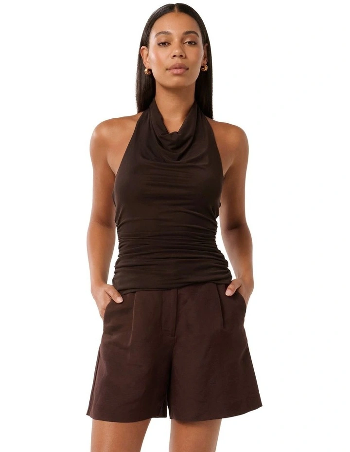 Steph Halter Mesh Top in Dark Chocolate image 1