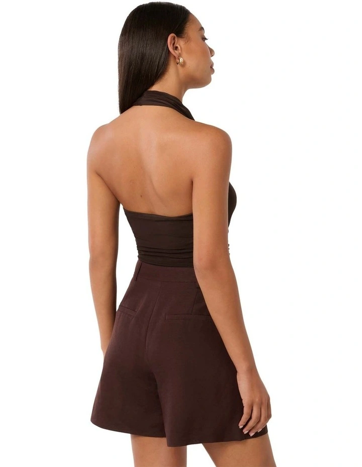 Steph Halter Mesh Top in Dark Chocolate image 2