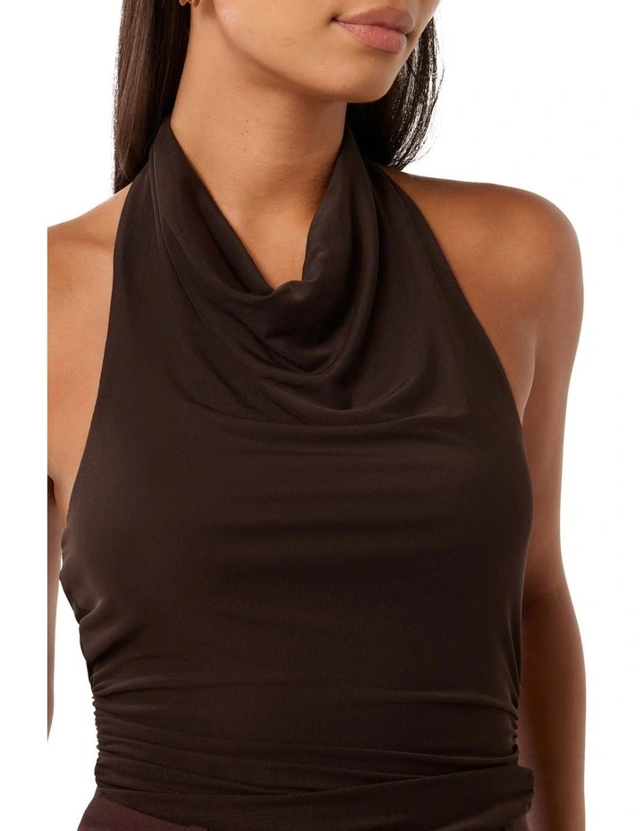 Steph Halter Mesh Top in Dark Chocolate image 4