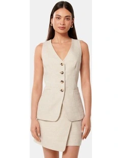 Alexa Waistcoat in Beige