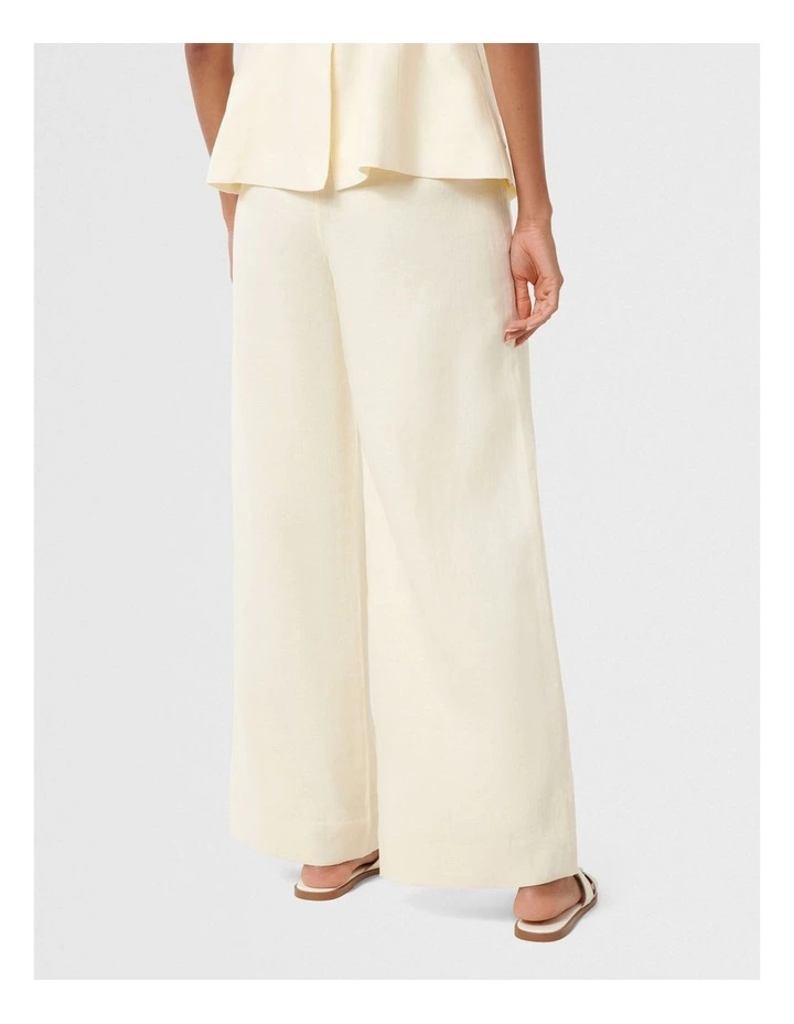 Cynthia Linen Wide Leg Pants in Yellow image 2