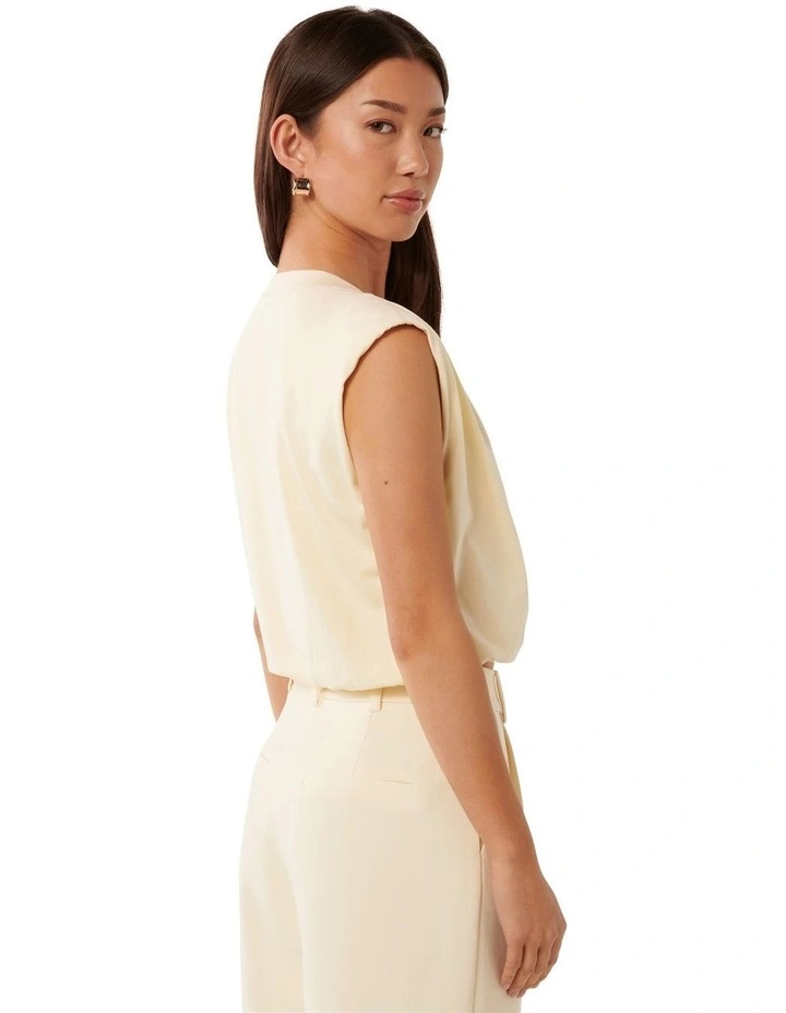 Aimee Bubble Hem T-Shirt in Yellow image 2