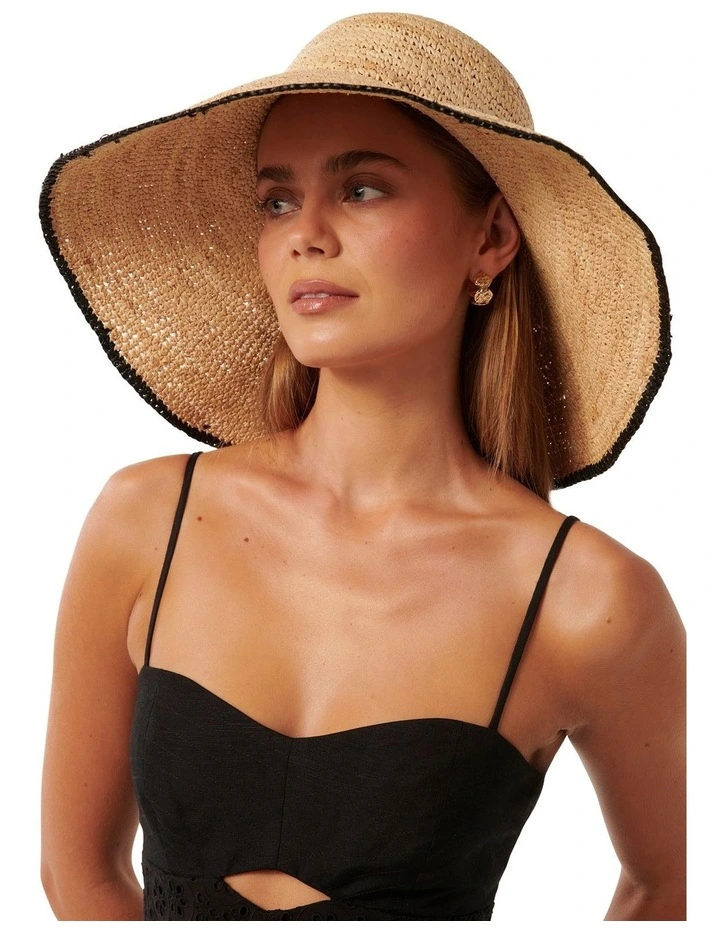 Rebecca Raffia Hat in Natural image 2