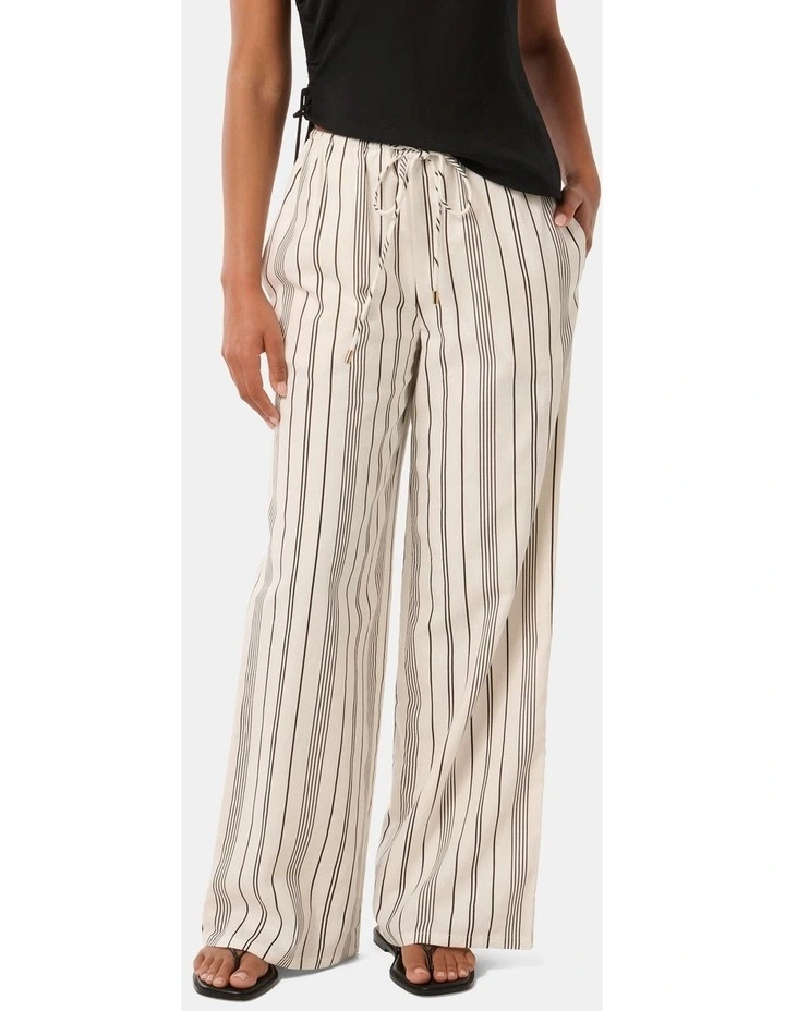 Kairo Stripe Palazzo Pants in White image 1