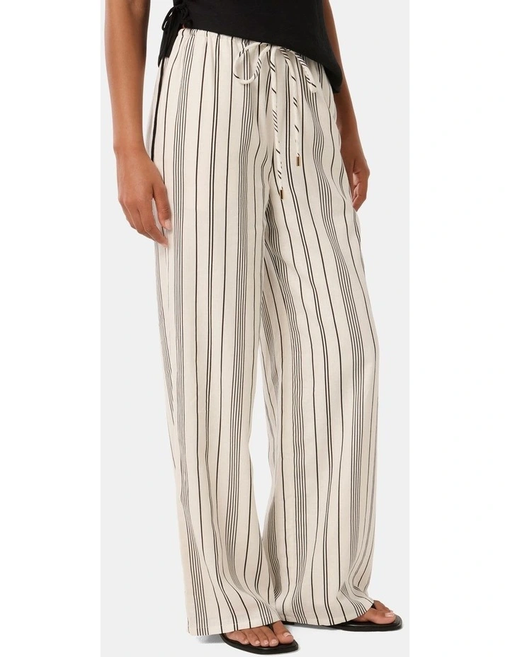 Kairo Stripe Palazzo Pants in White image 3