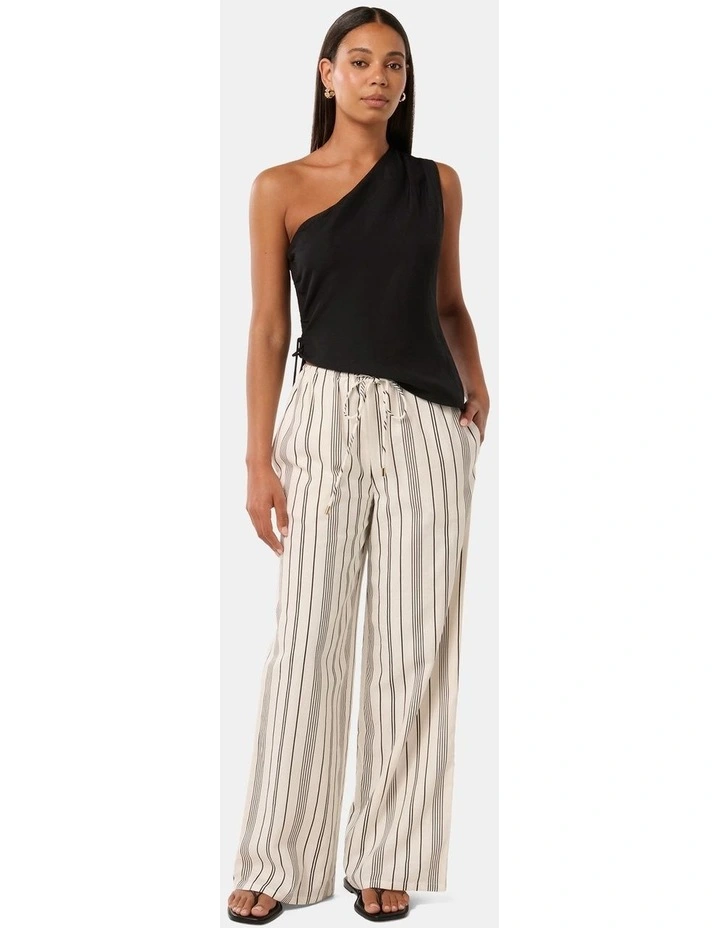 Kairo Stripe Palazzo Pants in White image 5