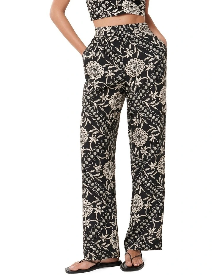 Annie Wide Leg Pant in Black image 1