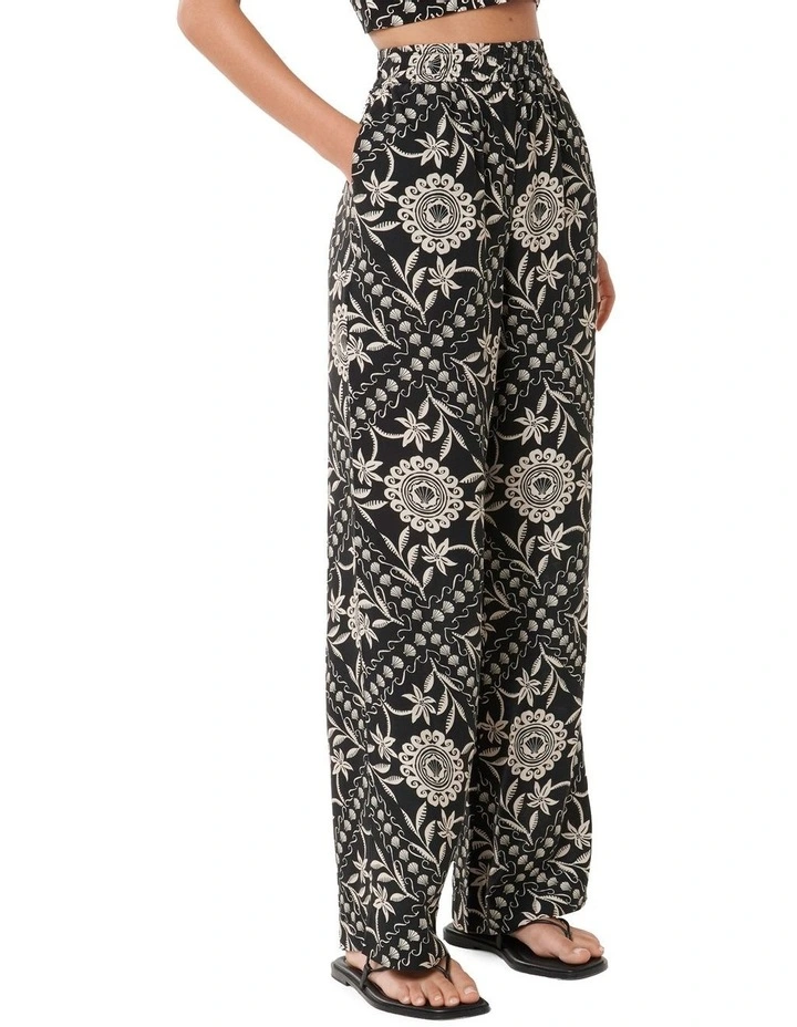 Annie Wide Leg Pant in Black image 3