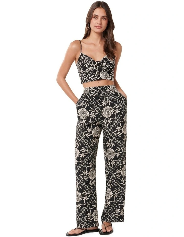 Annie Wide Leg Pant in Black image 5