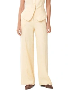 Cynthia Wide Leg Pant in Yellow