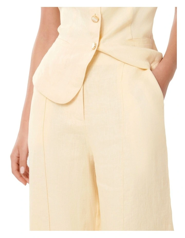 Cynthia Wide Leg Pant in Yellow image 4