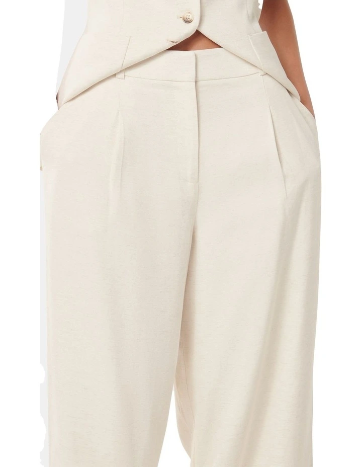 Macie Wide Leg Pant in Cream image 4